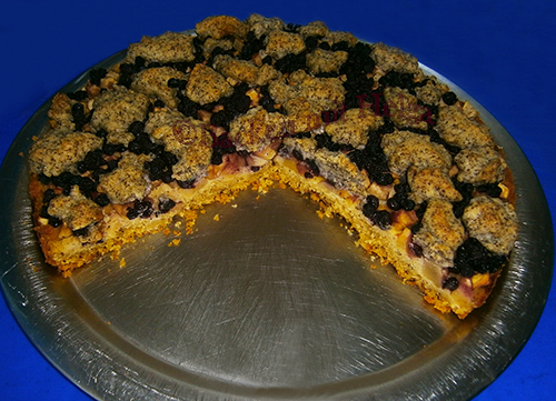 Apfel-Birnen-Preiselbeerkuchen